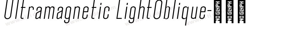 Ultramagnetic LightOblique字体转换